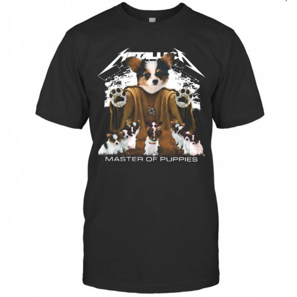 Other - Papillon Puppy Metallica Master Of Puppies T-Shirt